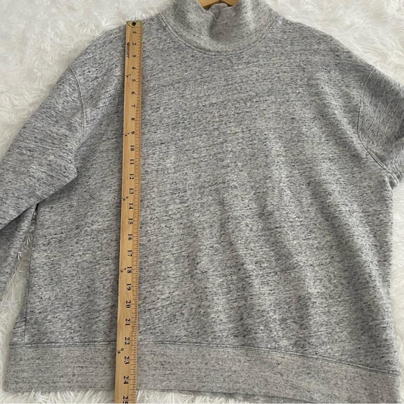 Abercrombie & Fitch Gray Cotton Pullover Sweatshirt Women’s Large - Picture 7 of 8